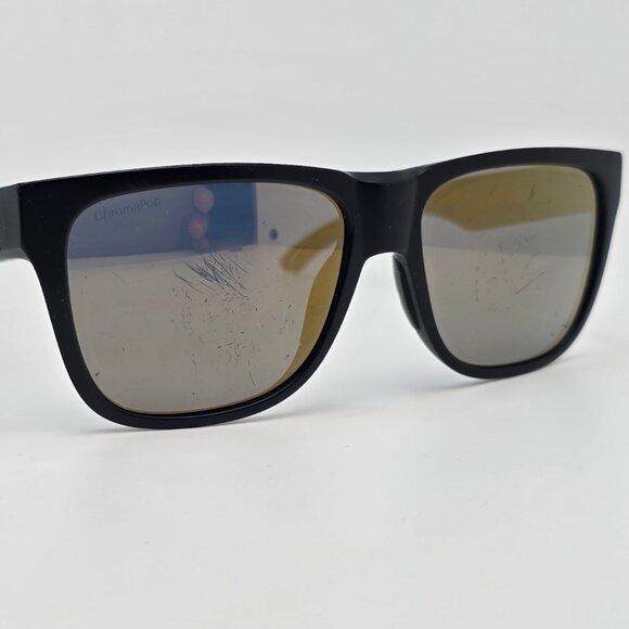 Smith Lowdown 2 Black Frame ChromaPop Polarized Gold Mirror Lens Sunglasses 55mm - Picture 7 of 14
